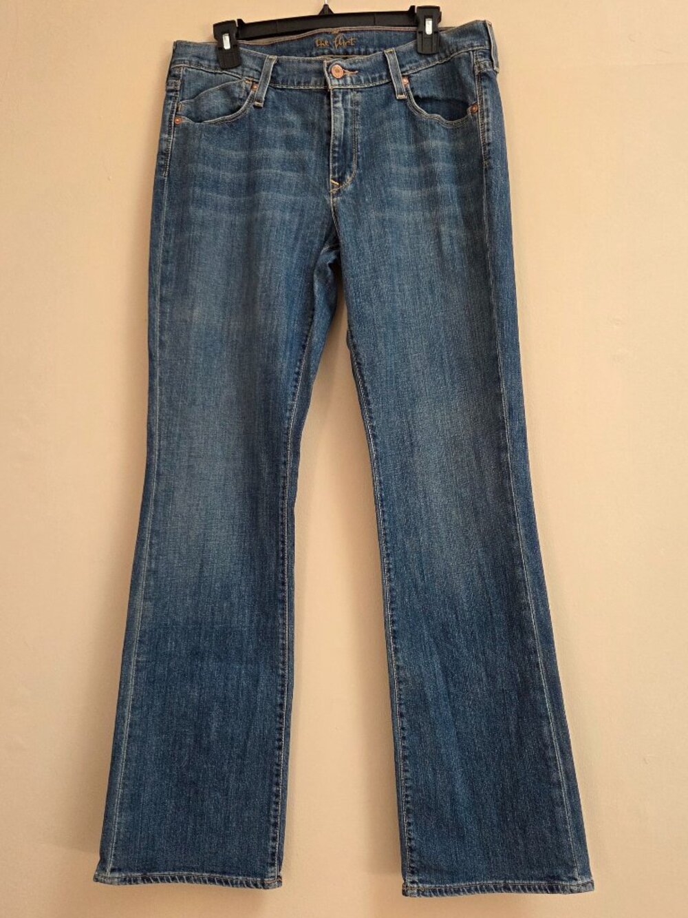 Old Navy The Flirt Women's Size 12 Long Bootcut Jeans Mid Rise Stretch Denim